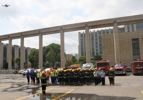 浙江k8凯发参与嘉善县消防联合演习活动